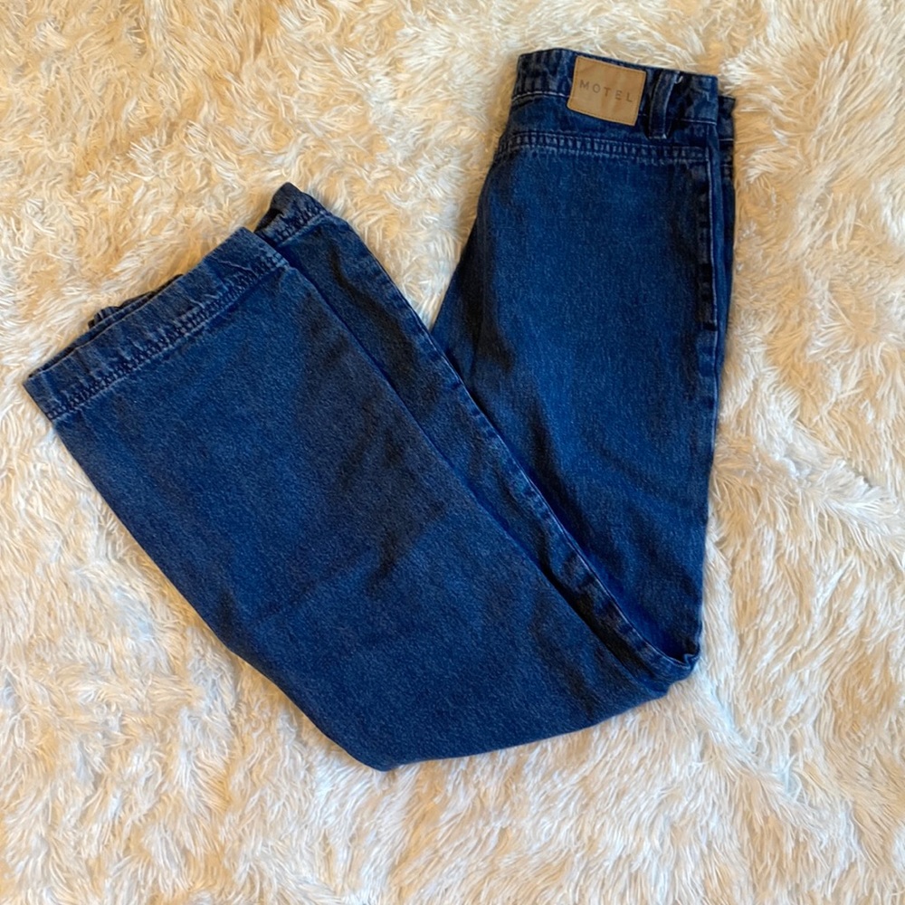 MOTEL Parallel Jeans in Mid Blue Used
